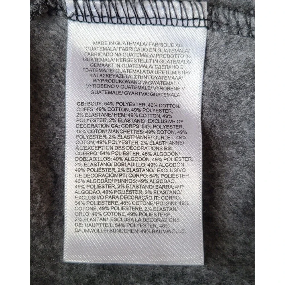 The North Face Hoodie Mens Large Gray Pullover LIUNA Laborers Graphic Sweatshirt